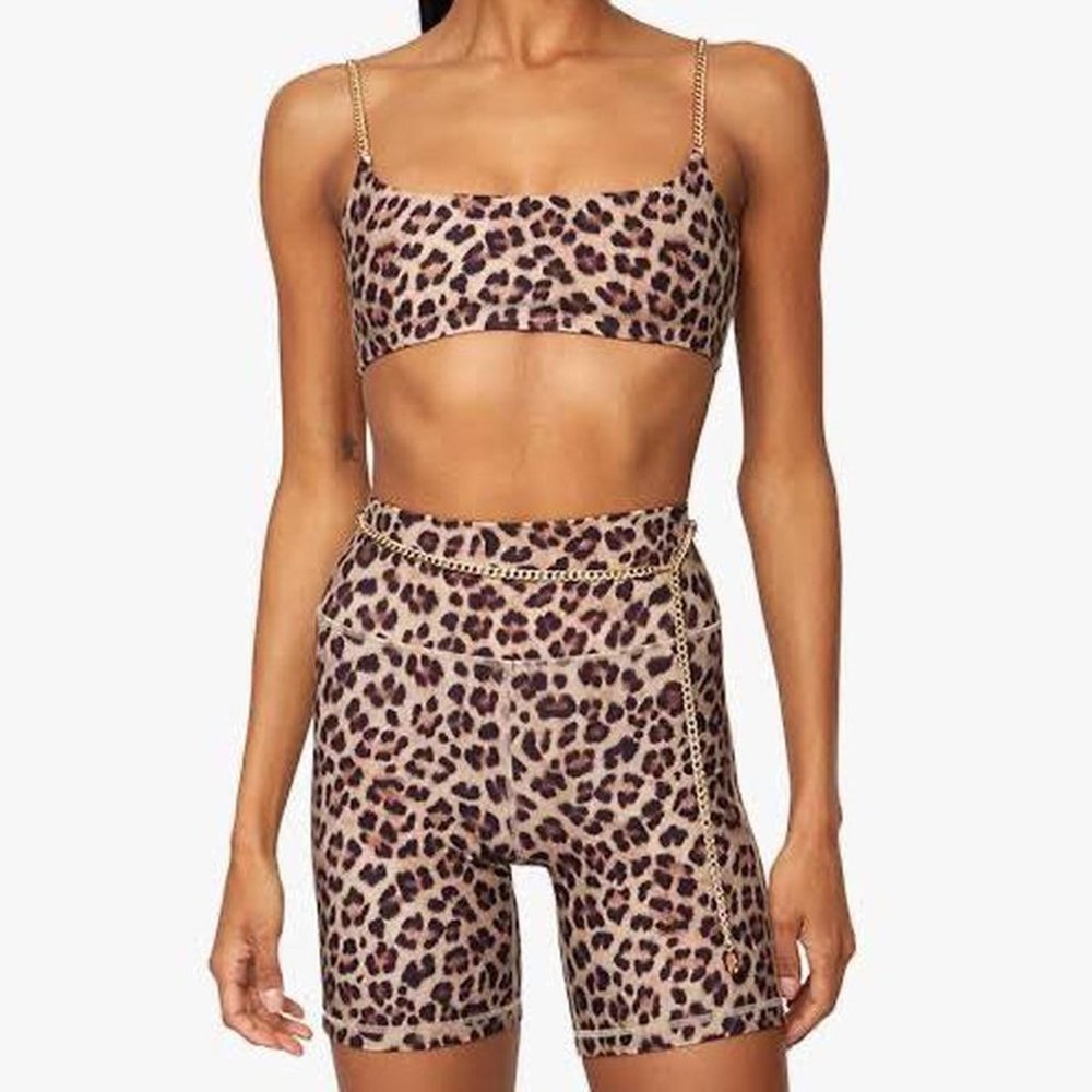 WEWOREWHAT cheetah-print activewear bra